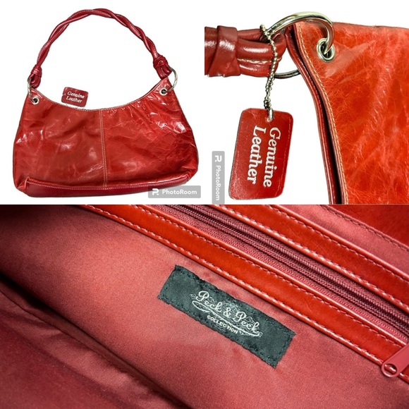Peck & Peck Handbags - Peck & Peck leather red handbag with its own unique leather texture - LIKE NEW!!